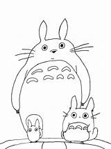 Totoro Getcolorings Coloringhome sketch template