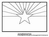 Coloring Flag Arizona State sketch template