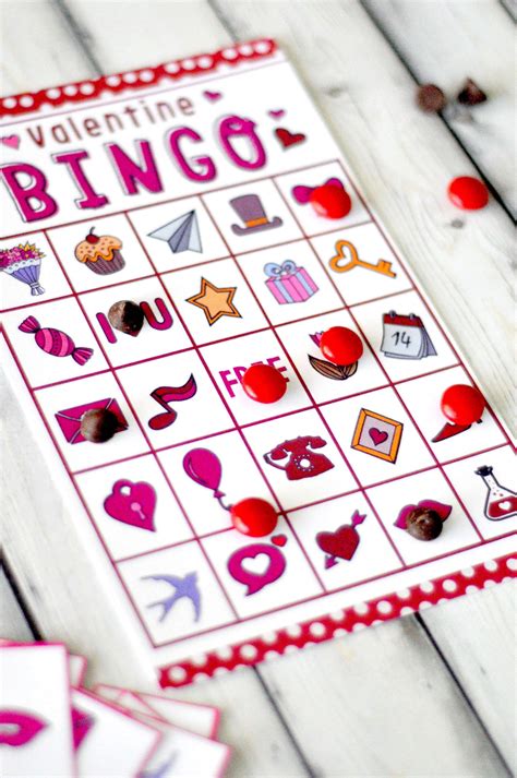 sets   printable valentine bingo cards