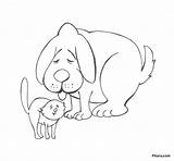 Domestic Coloring Animals Pages Dogs Dog Pitara sketch template