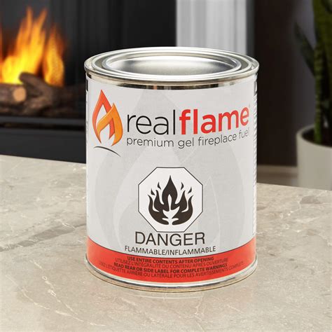 real flame gel fuel cans  pack gelled isopropyl alcohol