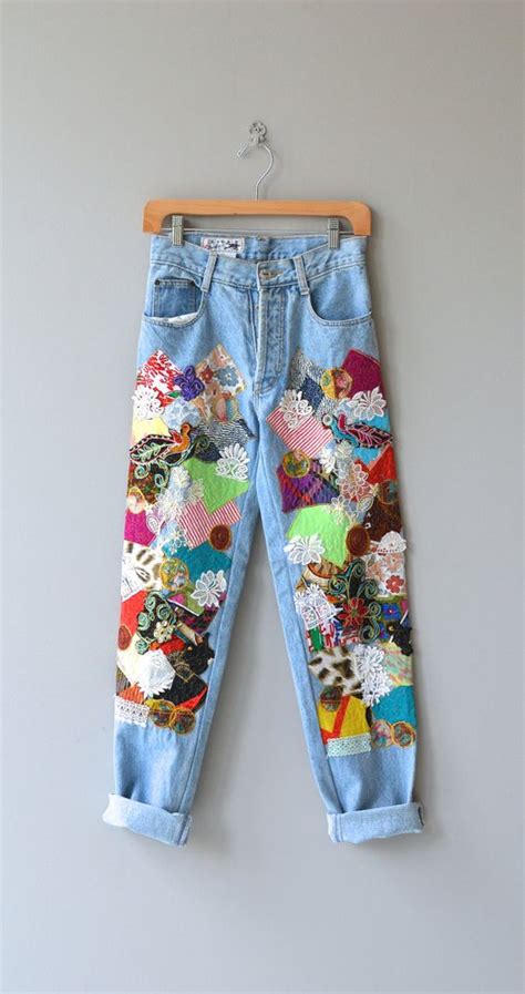 21 ways to follow the patchwork jeans trend pretty designs