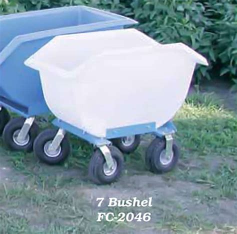 bushel feed cart   wheels polydome