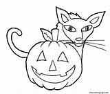 Coloring Halloween Pages Cat Easy Printable Simple Pumpkin Sheets Kids Print Party Templates Sheet Color Invitations Library Getdrawings Getcolorings Clipart sketch template