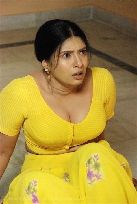 beautiful actress desi girls aunties navel pictures sanghavi hot exposing yellow saree pretty