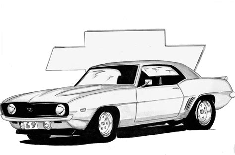 camaro outline drawing  paintingvalleycom explore collection