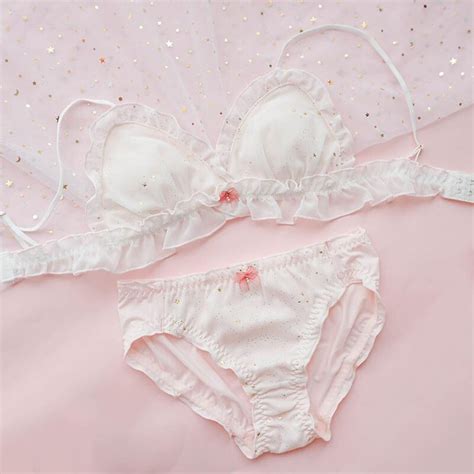 japanese sweet starry underwear bra set se20417 sanrense lingerie