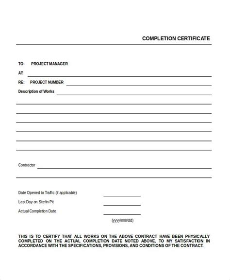 work certificate templates   word  formats certificate