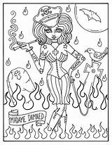Creepy Misfits Book Misfit Ghouls Deborah Muller Spooky Digi Instant sketch template