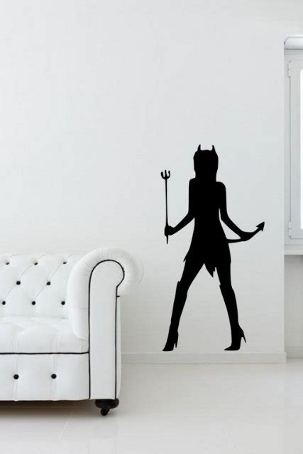 Devil Woman Sexy Wall Decal Wall Stickers Store Uk Shop With Wall