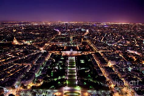 paris panorama france  night photograph  michal bednarek fine art
