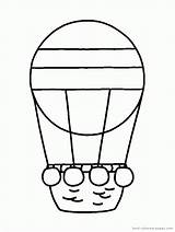 Balloon Air Hot Coloring Pages Printable Template Basket Drawing Birthday Popular Pro Comments Coloringhome sketch template