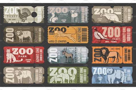 vector   zoo park animals animal illustrations creative market