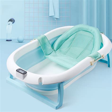 babybee collapsible baby bathtub infant shower basin portable toddler
