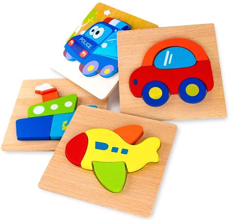 afufu wooden jigsaw puzzles  toddlers    years  boys girls educational montessori
