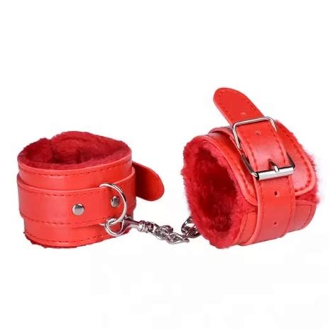 Furry Plush Handcuffs Leather Sex Hand Cuffs Adult Erotic Toys Bdsm