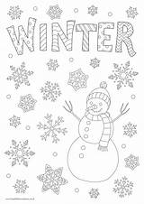 Winter Colouring Activity Sheet Printable Printables A4 sketch template