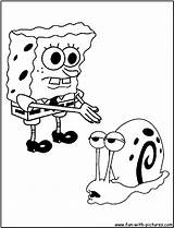 Spongebob Gary Disney Sponge Squarepants Coloringhome sketch template