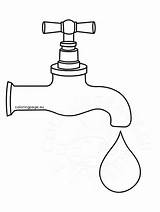 Faucet Dripping Tap Agua Ati Higiene Coloringpage Malvorlage Proyecto Arelys Stampe Germ Su sketch template