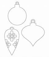 Christmas Printable Shapes Ornament Template Templates Craft Printablee sketch template