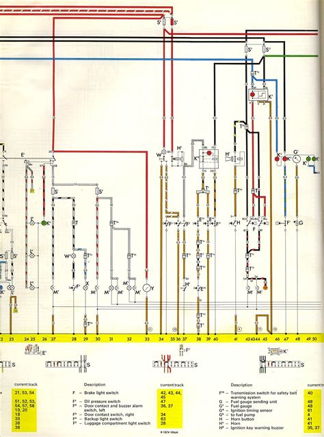 im    color coded wiring diagram    vw type   usa model inssman