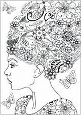 Colorare Adulti Printable Vegetazione Colouring Justcolor Vegetation Hairs Grown Fleurs Petals Everfreecoloring Flowery Zentangle Nggallery sketch template