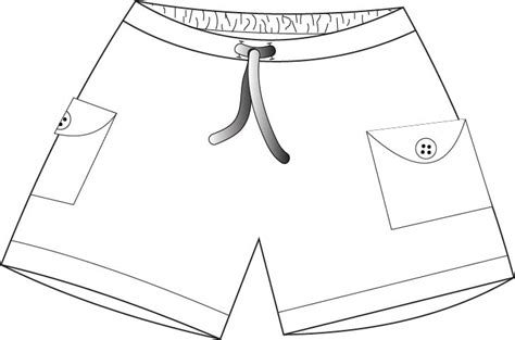 shorts coloring pages template sketch coloring page