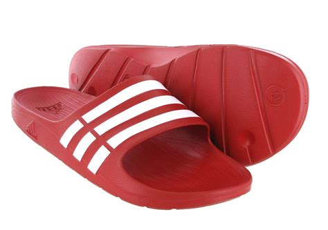 mens adidas duramo  red flip flops comfy beach sandals size   uk ebay