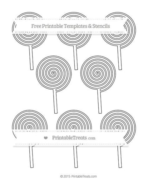 printable small swirly lollipop template  printables swirly