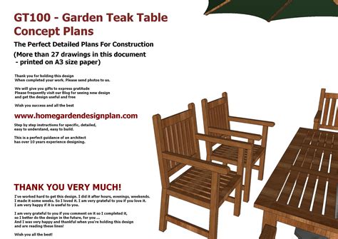 home garden plans gt garden teak tables