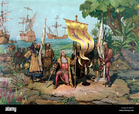 spanish colonization   americas stock photo royalty  image  alamy
