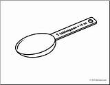 Clipart Tablespoon Teaspoon Measuring Tablespoons Tsp Clip Spoons Cliparts Library Clipground sketch template