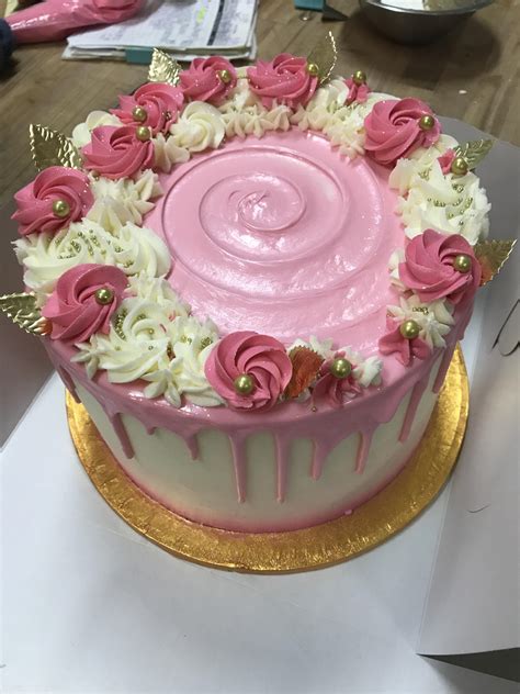 pretty pink drip cake rcakedecorating