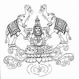 Coloring Pages Lakshmi Saraswati Drawing Durga Outlines Godess Drawings Haven Creative Fans Awesome Simple Getdrawings Pooja Oct Visit sketch template