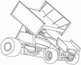 Sprint Car Dirt Coloring Pages Race Track Model Racing Drawing Late Modified Cars Drawings Template Clipart Step Easy Vector Getdrawings sketch template