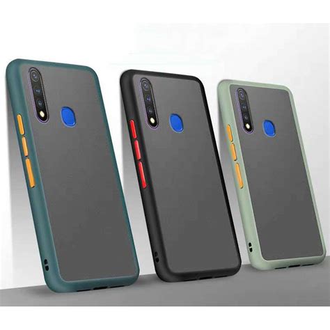 vivo    shockproof silicone phone hard case matte transparent