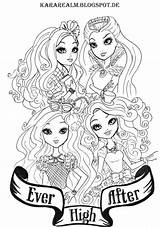 Pages Coloriage Ausmalbilder Realm Kara Adult Sheets Cerise Everfreecoloring Everafterhigh Sponsored sketch template