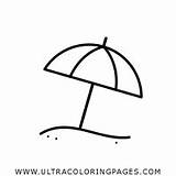 Ombrellone Colorare Spiaggia Ultracoloringpages sketch template