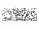 Celtic Coloring Heart Deviantart Ii sketch template