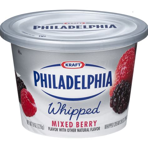 philadelphia whipped cream cheese spread mixed berry