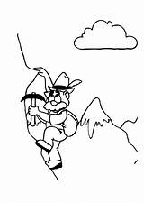 Coloring Alpinist Pages Edupics sketch template