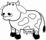 Cow Clipart Clip Coloring Cows Kids Line Book Books Cliparts Svg Cute School Cartoon Colour Library Colouring Illustrator Pages Clipartpanda sketch template