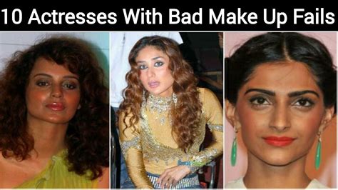 10 bollywood divas with worst makeup fails compilation