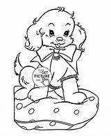 Coloring Puppy Pages Cute Kids Puppies Animal Printable Hard Colouring Sheets Print Animals Christmas Drawing Color Printables Draw Clipart Wuppsy sketch template