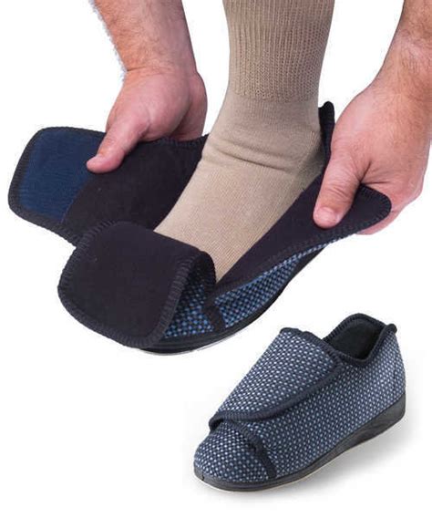 Mens Extra Extra Wide Slippers Swollen Feet Diabetic And Edema Deep