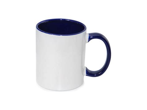 dark blue 11oz two tone mug