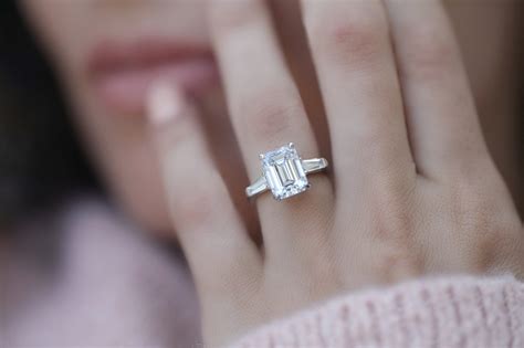 speziell morgen whiskey emerald cut ring settings heilig saettigen