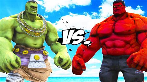 Ultimate Hulk Vs Red Hulk Epic Battle Youtube