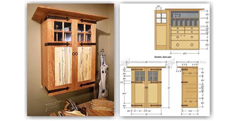 wall tool cabinet plans woodarchivist