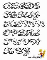Cursive Letters Alphabet Coloring Print Pages Fonts Fancy Drawing Outs Stencils Cool Printable Capital Letter Bubble Chart Graffiti Lettering Writing sketch template